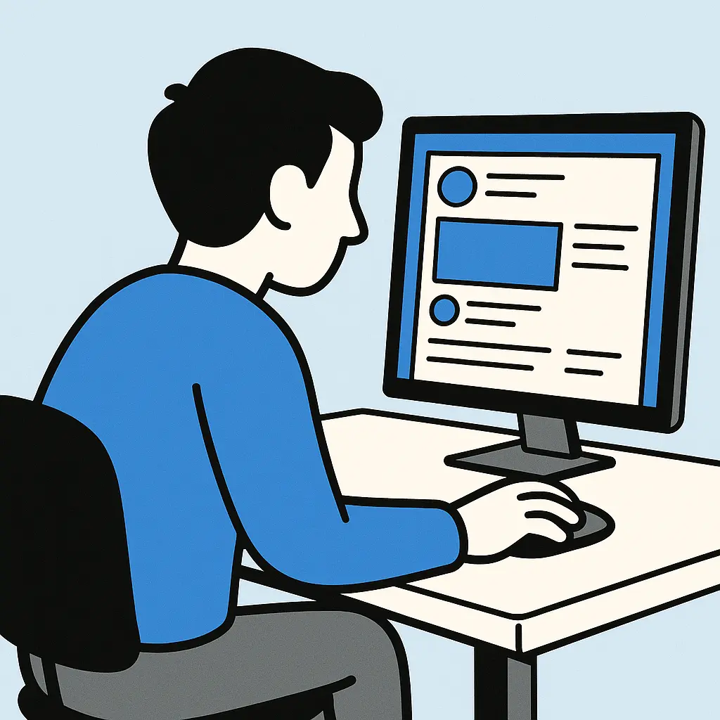 Sharing a page on a social network